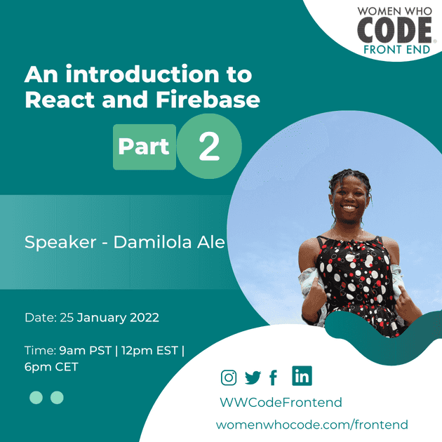 An introduction to React and Firebase - Damilola Ale